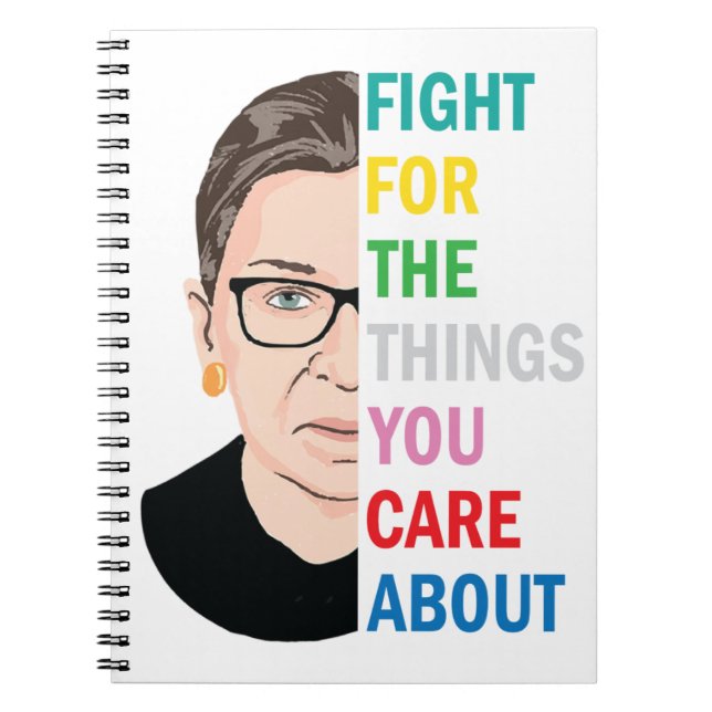 Cuaderno RBG lucha por las cosas que te importan (Frente)