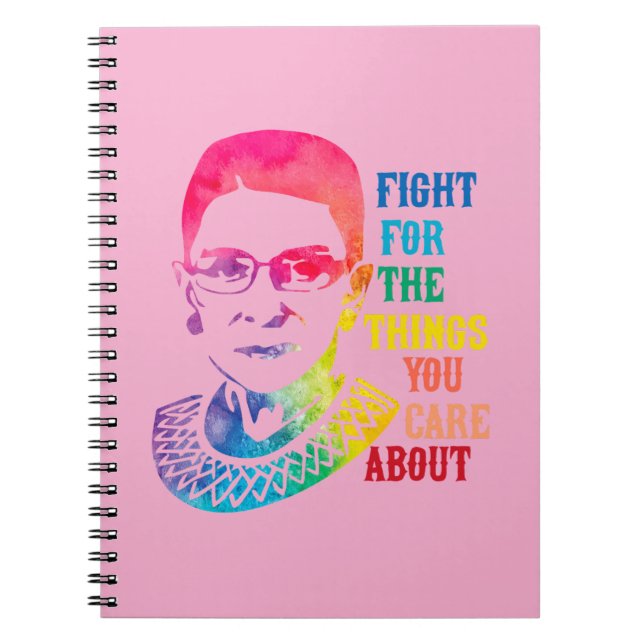 Cuaderno RBG lucha por las cosas que te importan (Frente)