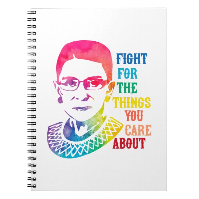 Cuaderno RBG lucha por las cosas que te importan (Frente)