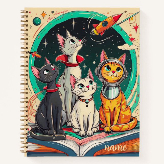 Cuaderno Reading Opens a Gateway to Cat Adventures Journal (Anverso)