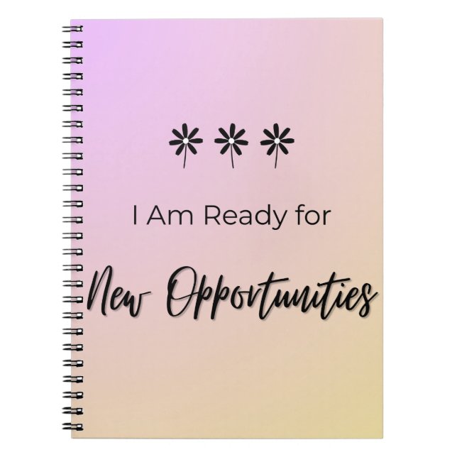 Cuaderno Ready for New Opportunities (Frente)