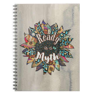 Cuaderno Ready is a Myth Sunflower Boho Notebook