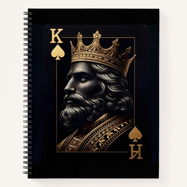 Cuaderno Real Rey de oro de espadas Imprimir arte (Anverso)
