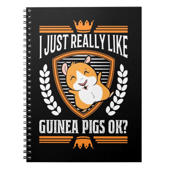 Cuaderno Realmente Me Encanta El Cerdo De Guinea (Frente)