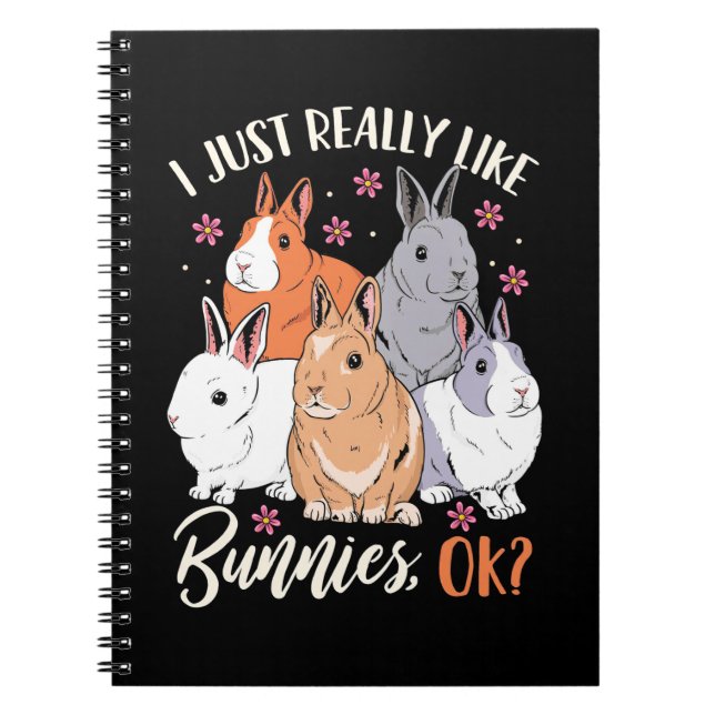 Cuaderno Realmente Me Gustan Los Conejos. (Frente)