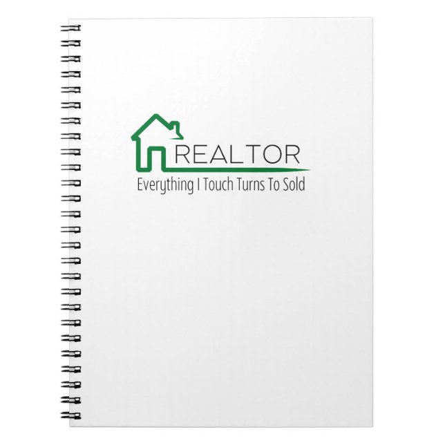 Cuaderno Realtor - Todo Lo Que Toco Se Vuelve Vendido (Frente)