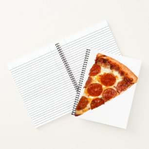 Cuaderno Rebanada de pizza de pepperoni clásica de Slippery