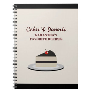 Cuaderno Rebanada de torta - recetas