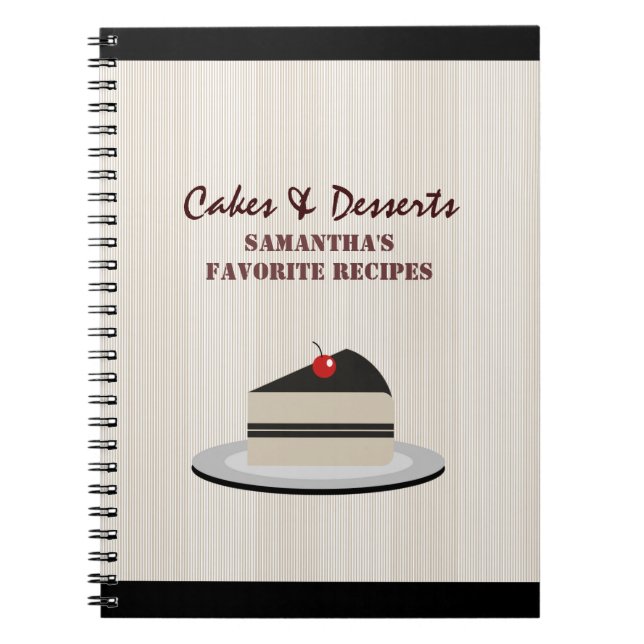 Cuaderno Rebanada de torta - recetas (Frente)