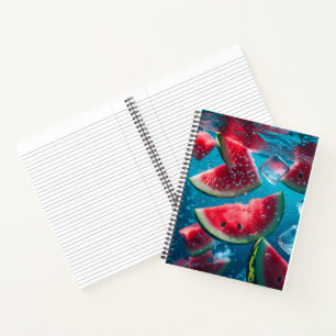 Cuaderno Rebanadas de Sandía Vibrantes Bajo el Agua – Refre