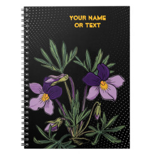 Cuaderno Rebelde Botánico: Violeta de Pata de Pájaro Pop Ar