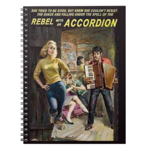 Cuaderno rebelde con acordeón