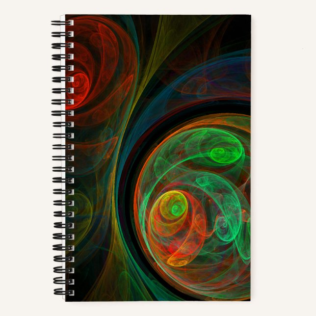Cuaderno Reborn Green Abstract Art (Anverso)