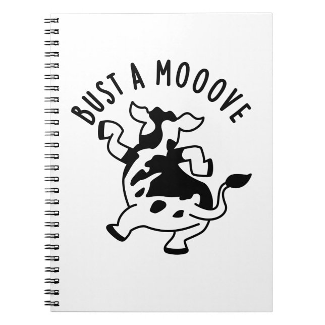 Cuaderno Rebota una vaca Chiste divertido de vaca  (Frente)