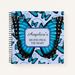 Cuaderno Receta Blue Morpho Butterfly 2