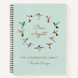 Cuaderno Receta Bon Appétit California Hummingbirds