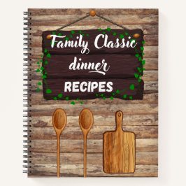 Cuaderno Receta clásica de cena familiar