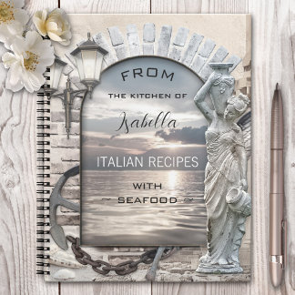 Cuaderno Receta clásica italiana de pescado y marisco