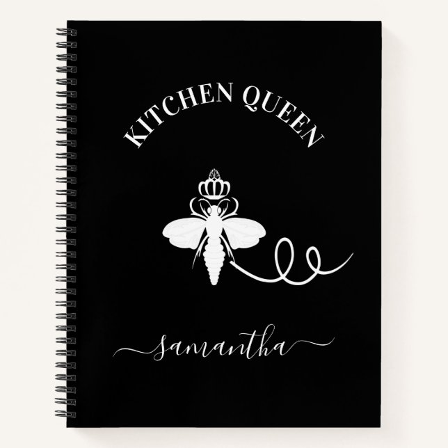 Cuaderno Receta Cocina de abejas reina nombre de cocinero b (Anverso)