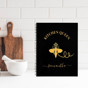 Cuaderno Receta Cocina de abejas reina nombre de cocinero o
