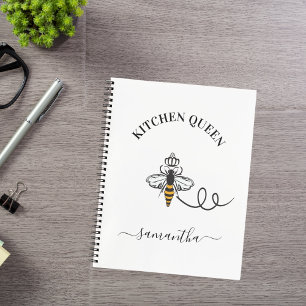 Cuaderno Receta Cocina de la cocina de abejas reina nombre