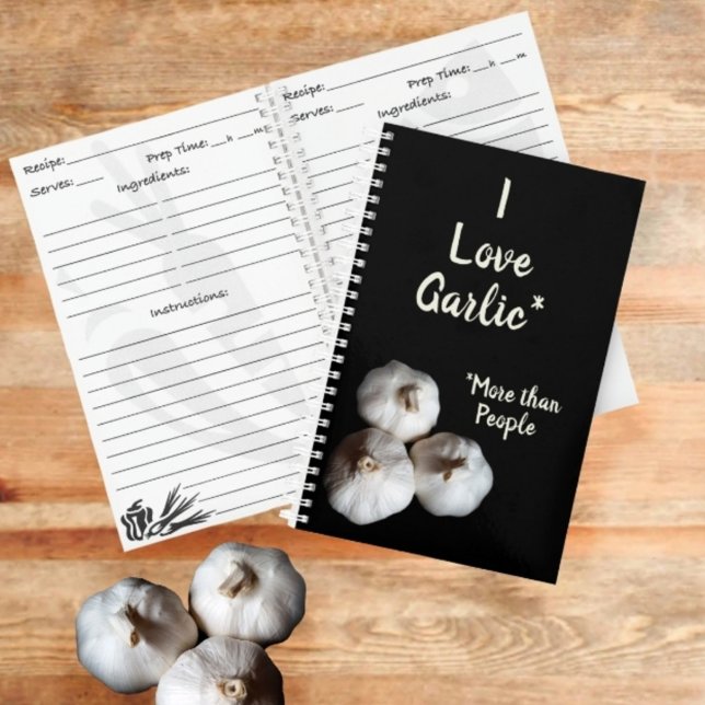Cuaderno Receta culinaria fotográfica de ajo Lover (Subido por el creador)
