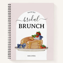 Cuaderno Receta de Brunch para Desayuno de Boda de Panquequ
