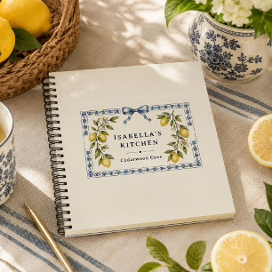 Cuaderno Receta de cocina de limón mediterránea personaliza