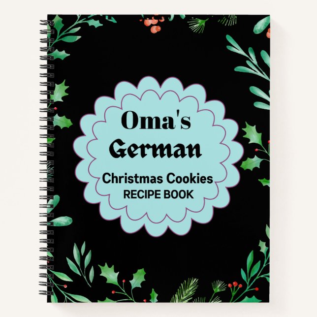 Cuaderno Receta de cocina de Navidades alemanes de Omán (Anverso)