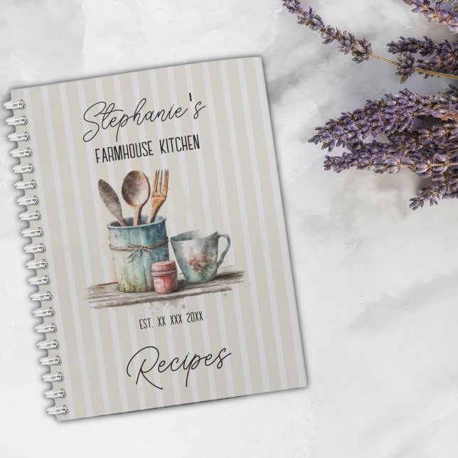 Cuaderno Receta de cocina de personalizado Farmhouse (Subido por el creador)
