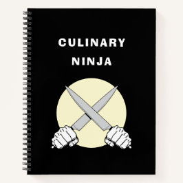 Cuaderno Receta de Cocina de Repostería Favorita del Ninja 