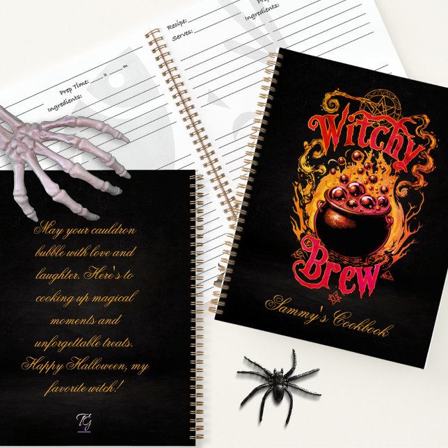 Cuaderno Receta de comida personalizada de Poción de Bruja  (Subido por el creador)