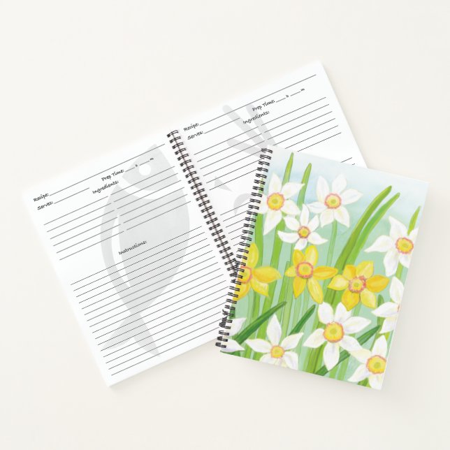 Cuaderno Receta de Daffodils de Primavera (Interior)
