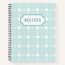 Cuaderno Receta de diseño azul