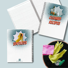 Cuaderno Receta de diseño de burbujas de discurso promocion