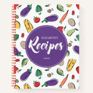 Cuaderno Receta de Doodles de Ingredientes con Encanto