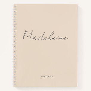 Cuaderno Receta de escritura contemporánea de caligrafía be