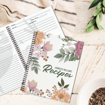 Receta de flores de color de agua personalizado