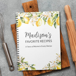 Cuaderno Receta de la familia de los Lemones Amarillos y la