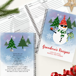 Cuaderno Receta de la familia de los Navidades modernos per