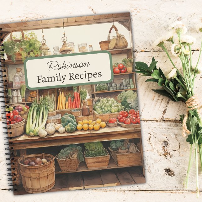 Cuaderno Receta de la familia personalizado Granja vegetal  (Subido por el creador)