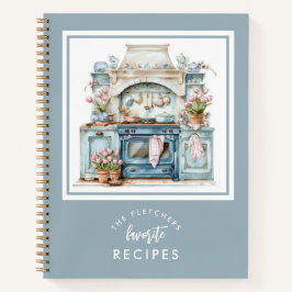 Cuaderno Receta de la familia Vintage Watercolor Kitchen