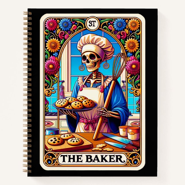 Cuaderno Receta de mamá panadera negra (Anverso)