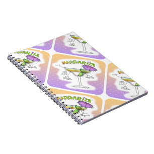 CUADERNO RECETA DE MARGARITA COCTEL ARTE
