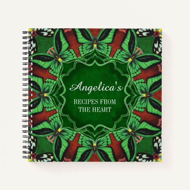 Cuaderno Receta de mariposa de aves de Cairns (Anverso)