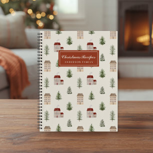 Cuaderno Receta de Navidad del Pueblo Invernal Acogedor Nom