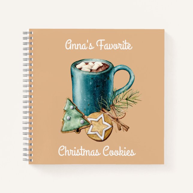 Cuaderno Receta de Navidades de cacao y cocina de época (Anverso)