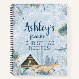 Cuaderno Receta de Navidades de Fox de Winter Wonderland