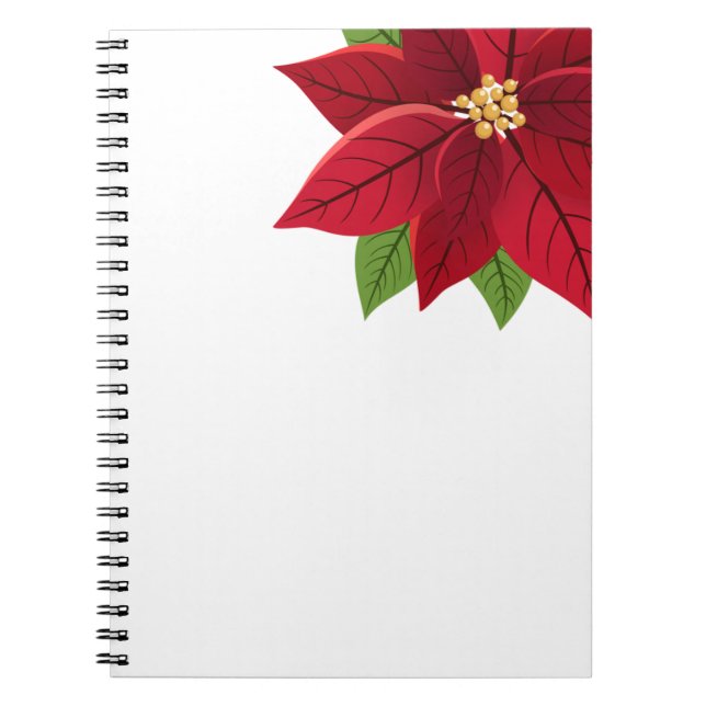 Cuaderno Receta de navidades de Poinsettia (Frente)