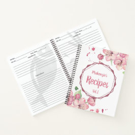 Cuaderno Receta de nombre personalizado